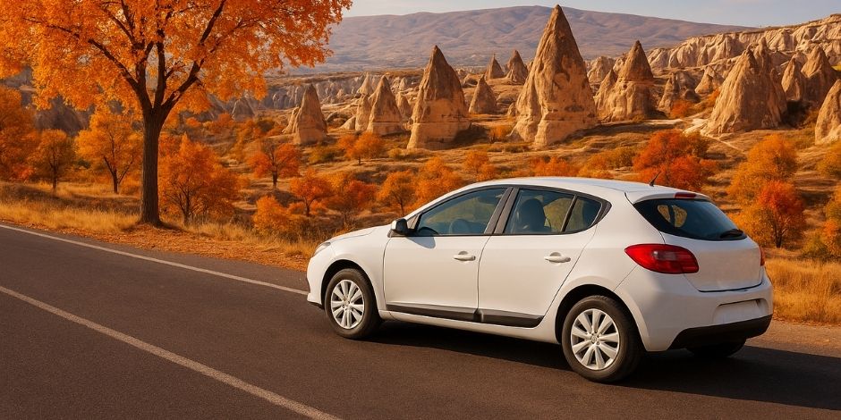 Car Rental at Cappadocia in Autumn